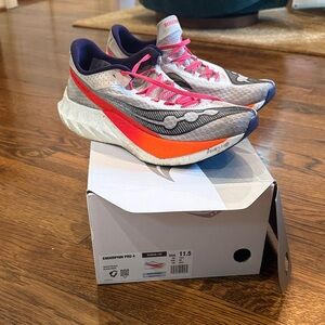 Saucony Endorphin Pro 4 - Gray, Pink, and Orange